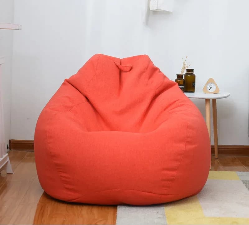 Pouf salon - chaise aérienne rouge